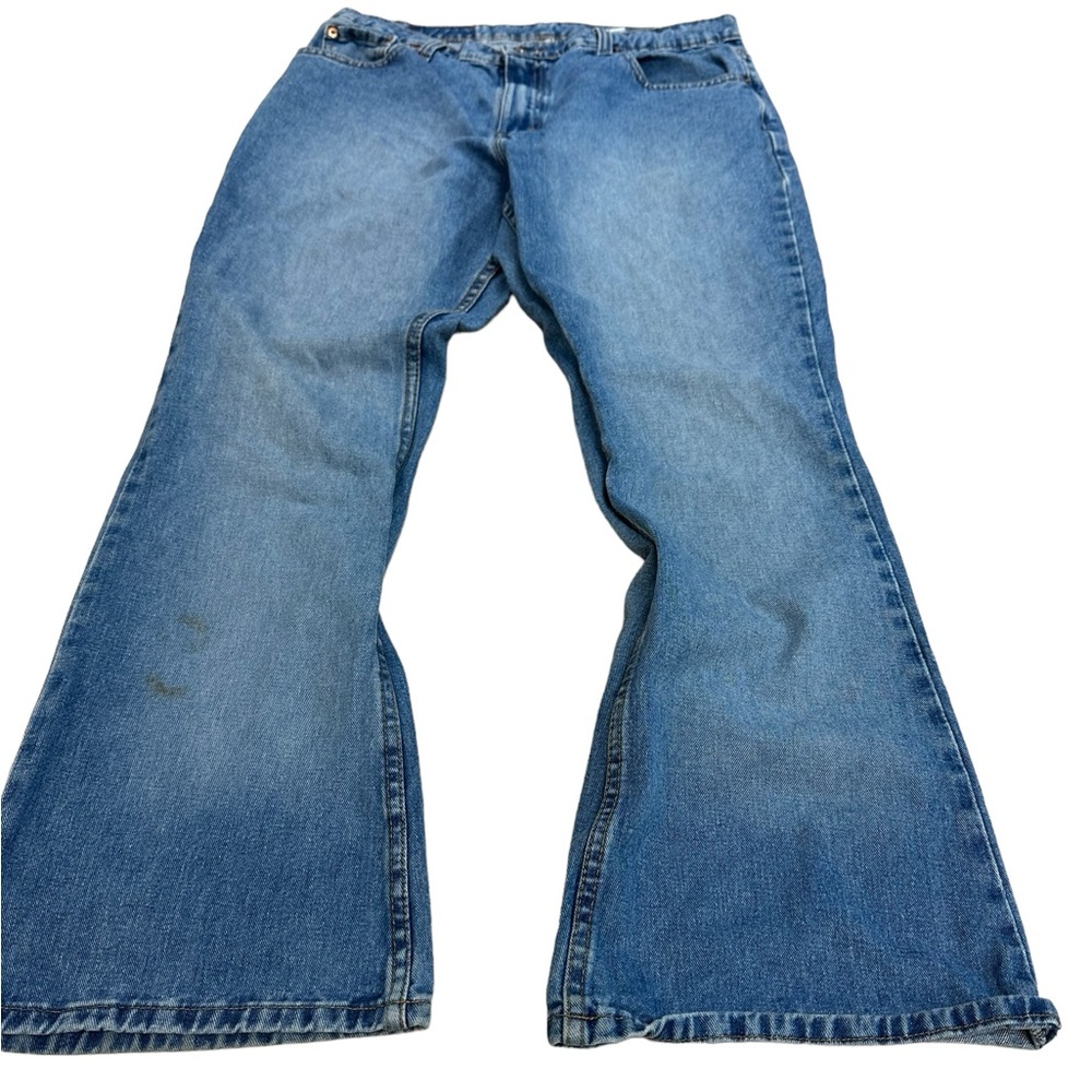 Jordache Vintage Wide Leg boot cut Jeans Medium wash denim